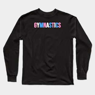 GYMNASTICS (Trans flag colors) Long Sleeve T-Shirt